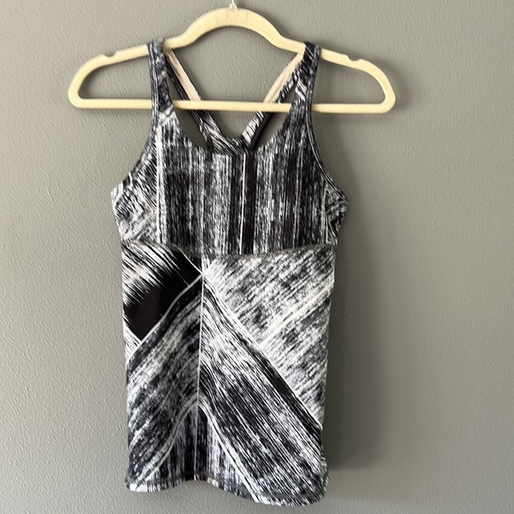 Lululemon Crossback Tank Heat Wave White Black / White - Picture 2 of 12